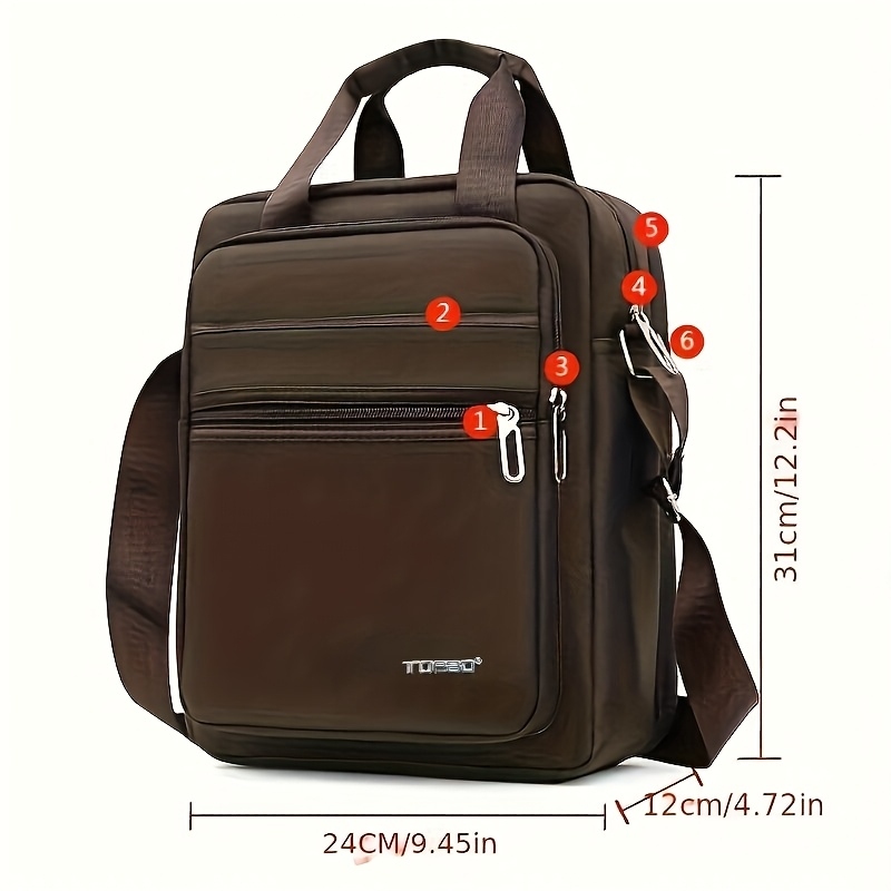 Tablet Shoulder Bag - 대용량 숄더백 크로스백 서류가방 도난방지 지퍼