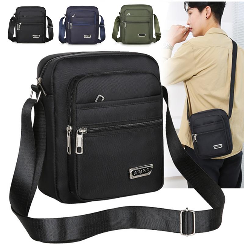 Tablet Shoulder Bag - 남성용 나일론 숄더백 비즈니스 레저 대용량