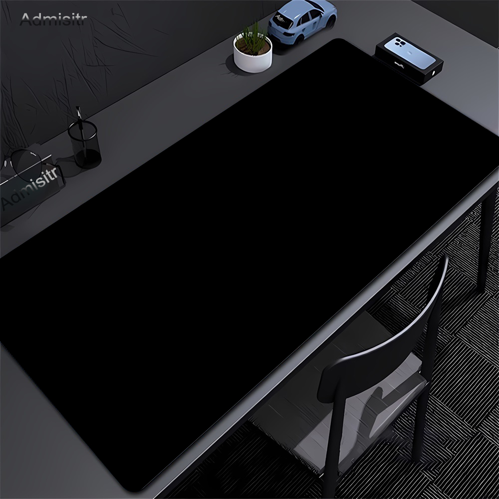 Rugged Tablet Accessories - 대형 블랙 마우스 패드, 단색 게이밍