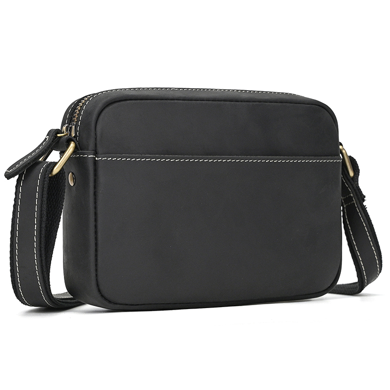 Tablet Shoulder Bag - 크레이지 호스 가죽 크로스바디 백 남성용,
