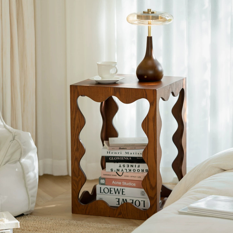 낮은 나무 소재의 독특한 사이드 테이블, 앤틱 감성의  - Unique Table Accessories 리뷰 및 가격
