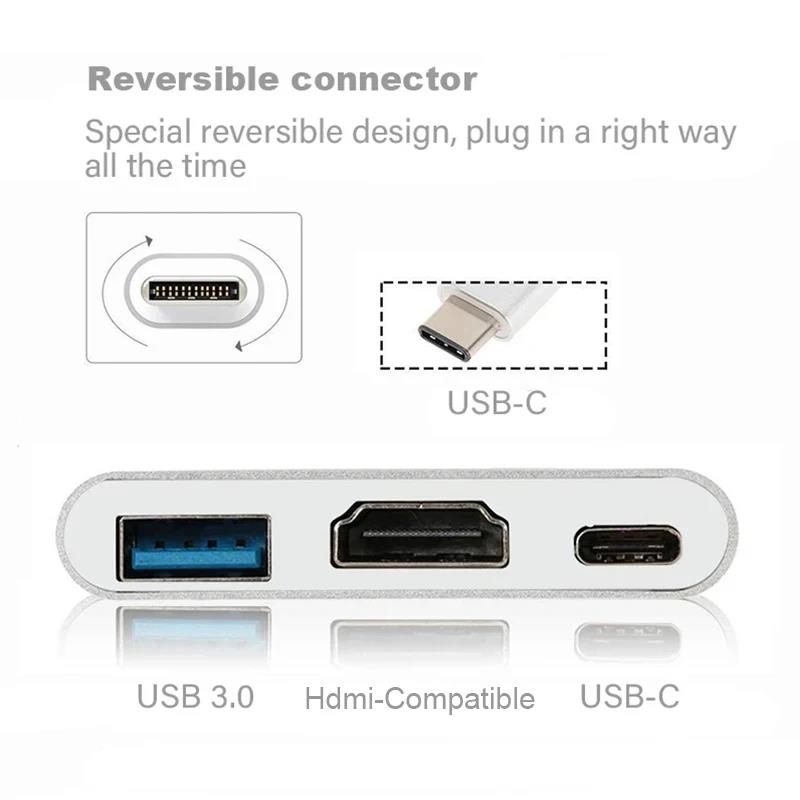 USB-C to HDMI 호환 3 in 1 케이블 컨버 - Hdmi Adapter Tablet 리뷰 및 가격