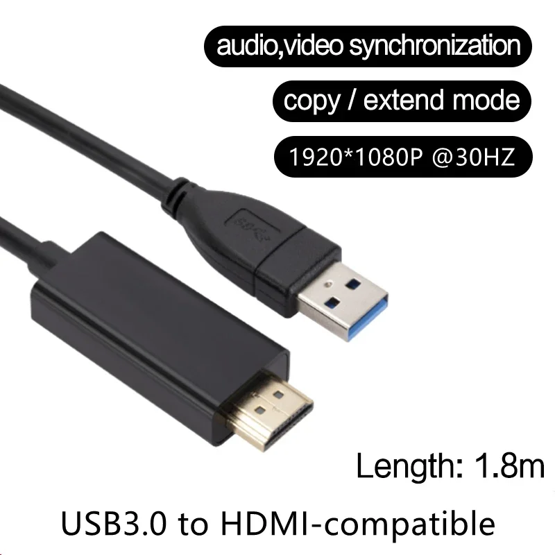 1.8M USB 3.0-HDMI 호환 케이블 USB 3 - Hdmi Adapter Tablet 리뷰 및 가격