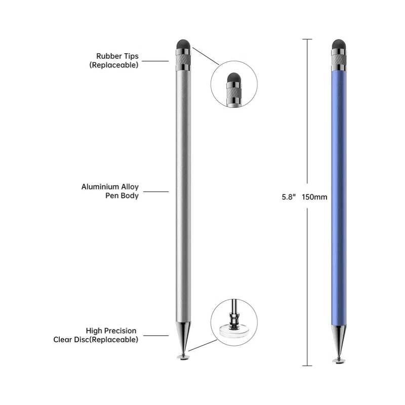2-in-1 스타일러스 펜 고감도 디스크 팁 고무 팁  - Tablet Accessories For Kids 리뷰 및 가격
