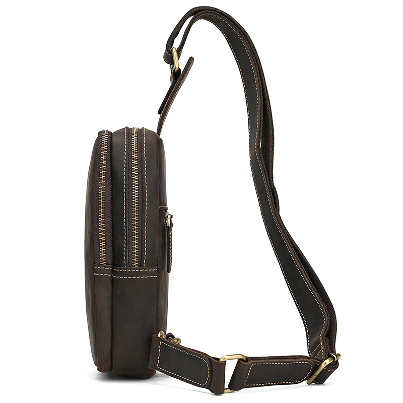 정품 가죽 남성 가슴 가방 여성 어깨 메신저 가방 남성 - Tablet Shoulder Bag 리뷰 및 가격